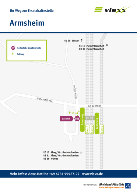 Armsheim Bahnhof Ersatzhaltestelle