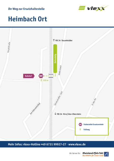 Heimbach Ort Bahnhof Ersatzhaltestelle