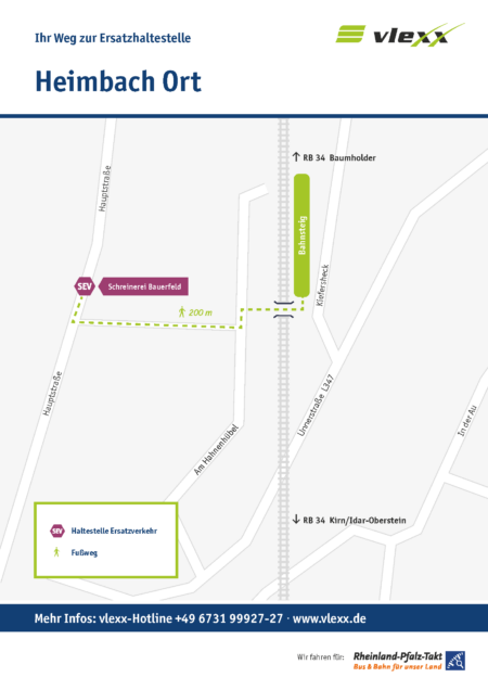 Heimbach Ort Schreinerei Bauerfeld Ersatzhaltestelle