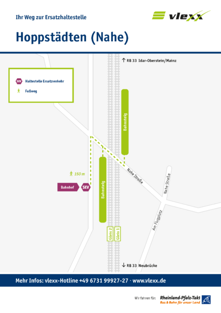 Hoppstaedten Nahe Bahnhof Ersatzhaltestelle