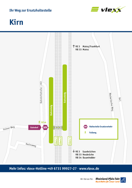 Kirn Bahnhof Ersatzhaltestelle