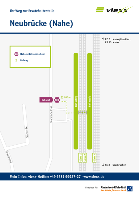 Neubruecke Nahe Bahnhof Ersatzhaltestelle