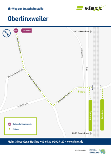 Oberlinxweiler Ortsmitte Ersatzhaltestelle