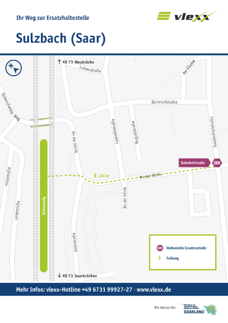 Sulzbach Saar Bahnhofstrasse Ersatzhaltestelle