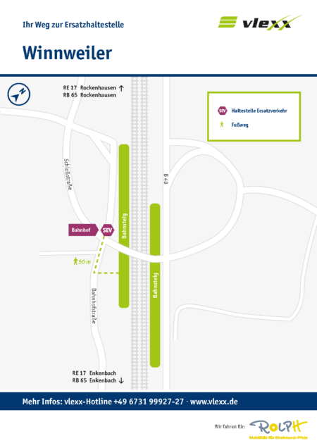 Winnweiler Bahnhof Ersatzhaltestelle