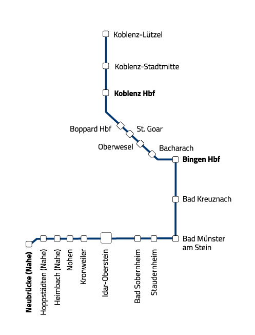 Liniennetzkarte Nationalpark-Express