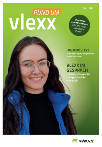 Frischer Lesestoff am Kleiderhaken: Neue vlexx-Broschüre ab sofort in unseren Zügen erhältlich