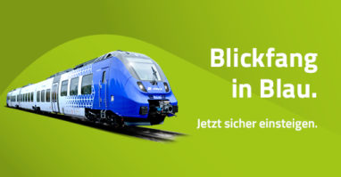 Der Blickfang in Blau